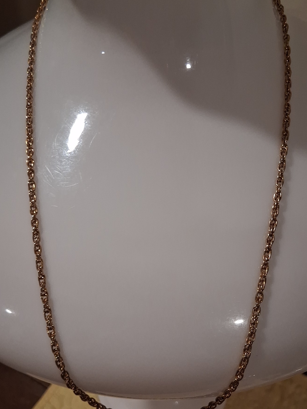 Goldtone  Rope Chain Necklace